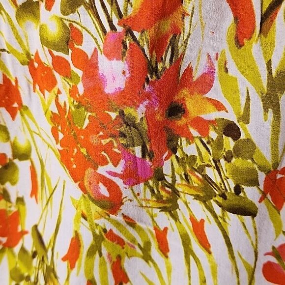 Floral Splash Size 3X Jones New York Button-Up Blouse - Picture 7 of 8